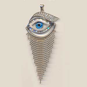 Sterling silver Eye pendant (SP017)